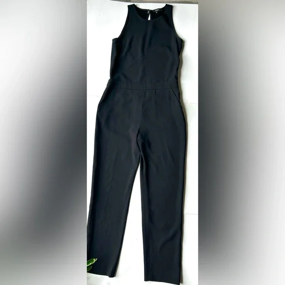 ARITZIA BABATON BRANSON BLACK
CREPE JUMPSUIT - Picture 8 of 10